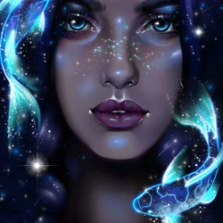 Pisces Princess Art (Zodiac118)